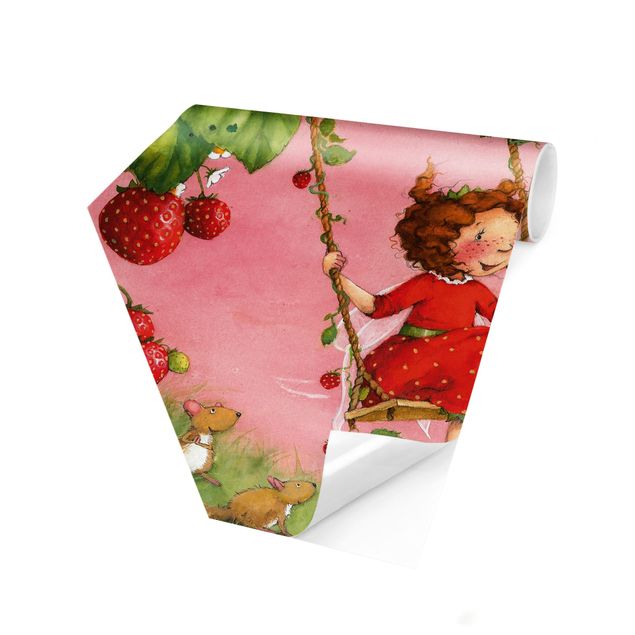 Pink aesthetic wallpaper The Strawberry Fairy - Tree Swing