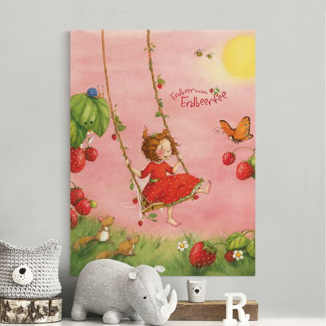 Butterfly canvas The Strawberry Fairy - Tree Swing
