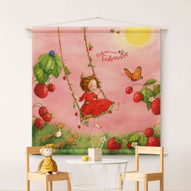 Nursery decoration The Strawberry Fairy - Tree Swing