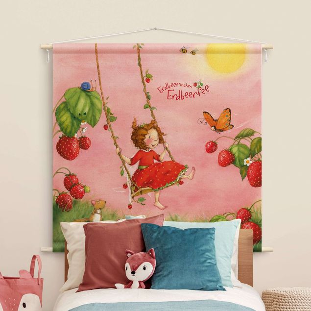 extra large tapestry wall hangings The Strawberry Fairy - Tree Swing