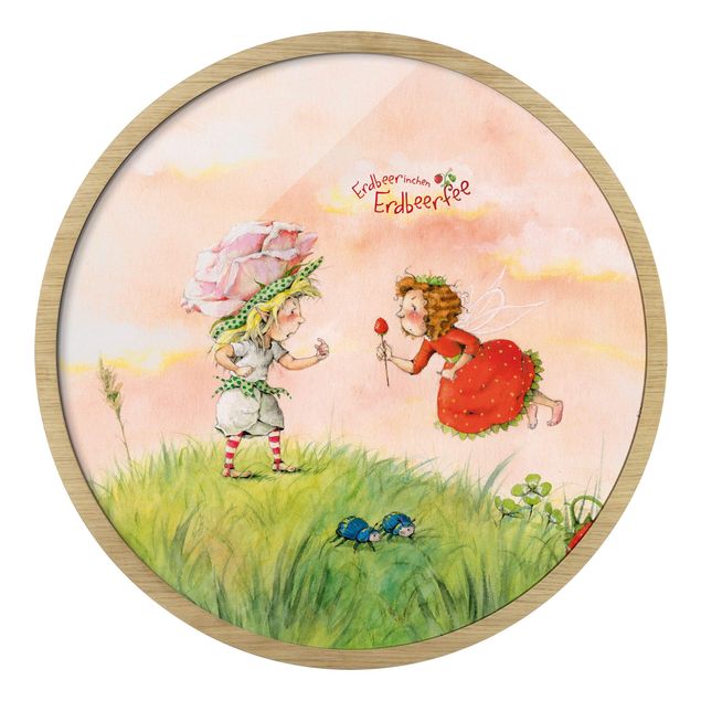 Prints multicoloured Little Strawberry Strawberry Fairy - Pink Rose
