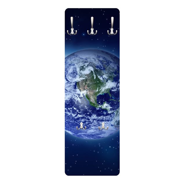 Wall mounted coat rack Earth In Space
