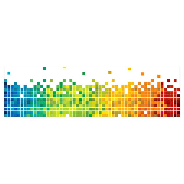 Kitchen wall cladding - Pixel Rainbow