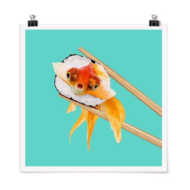 Canvas art Sushi With Goldfish
