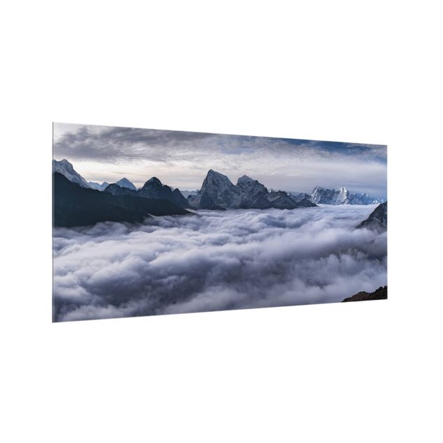 Glass splashback Sea Of ​​Clouds In The Himalayas