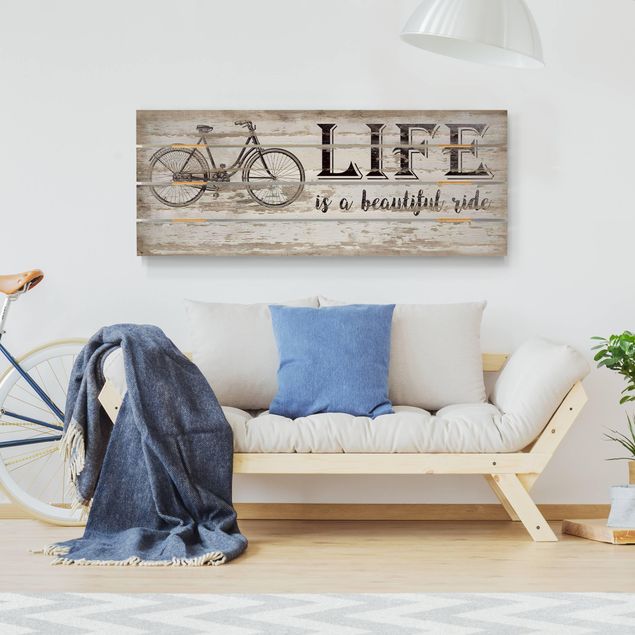 Wood prints sayings & quotes Beautiful Ride