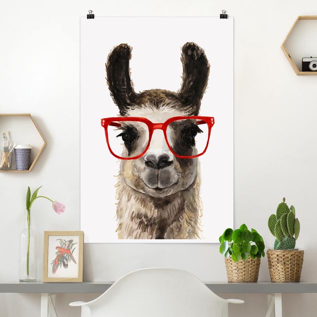 Kitchen Hip Lama With Glasses II