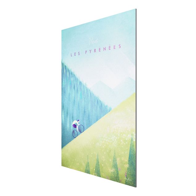Mountain wall art Travel Poster - The Pyrenees