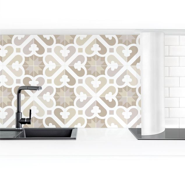 Kitchen splashback abstract Geometrical Tiles - Eearth