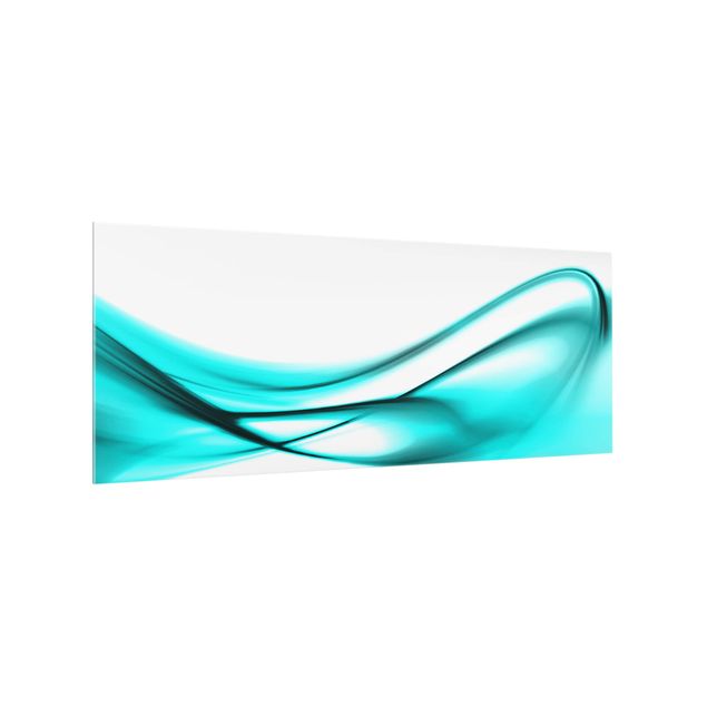 Glass splashbacks Turquoise Design