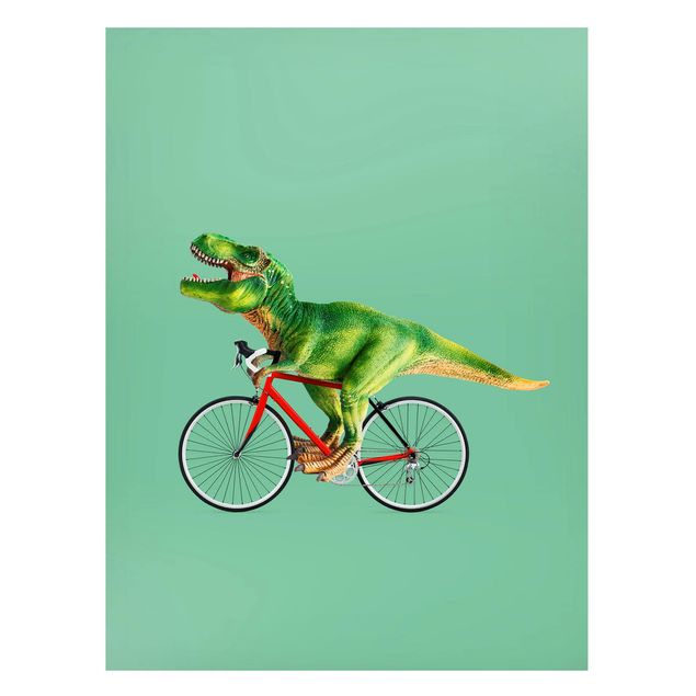 Nursery decoration Dinosaur With Bicycle