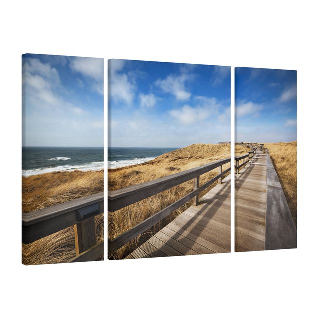 Sand dunes wall art Stroll At The North Sea