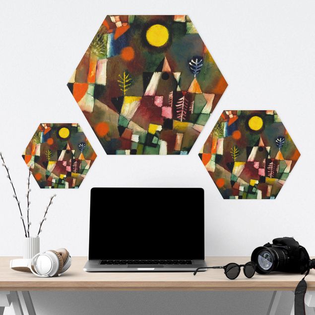 Hexagonal prints Paul Klee - The Full Moon