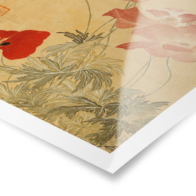Prints floral Yun Shouping - Poppy Flower