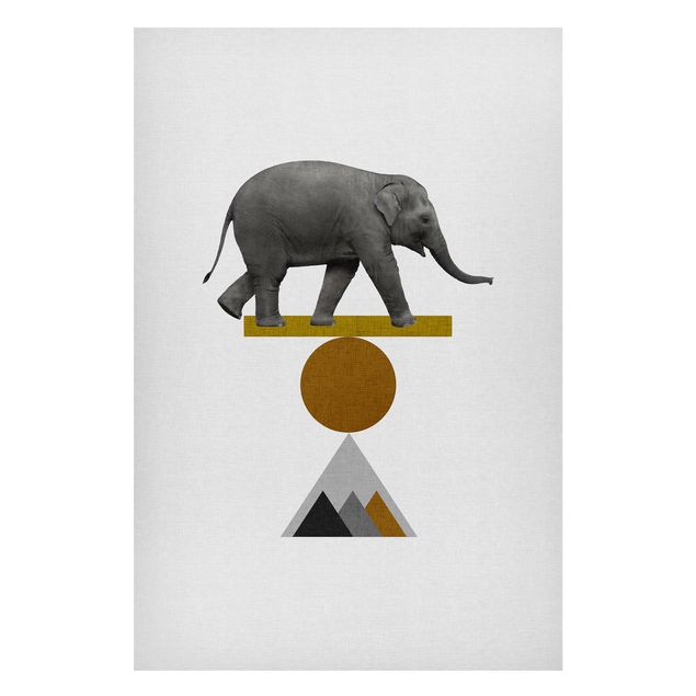 Prints elefant Art Of Balance Elephant