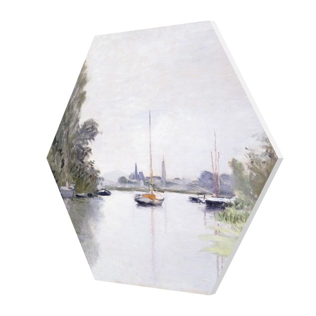 Prints modern Claude Monet - Argenteuil Seen From The Small Arm Of The Seine
