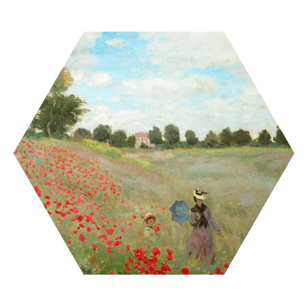 Poppies wall art Claude Monet - Poppy Field Near Argenteuil