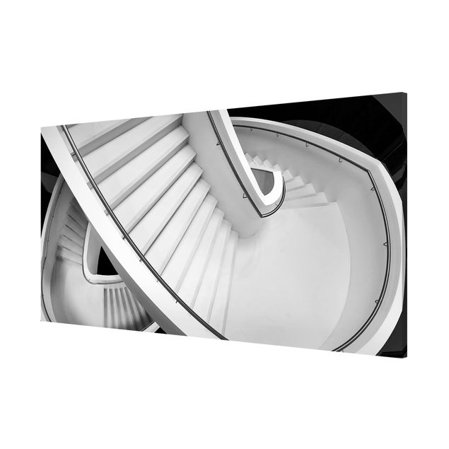 Skyline wall art Black And White Architecture Of Stairs