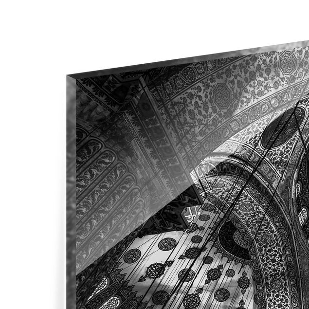 Glass Splashback - The Domes Of The Blue Mosque - Panoramic
