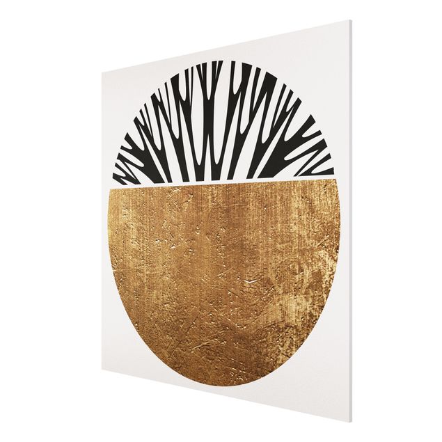 Prints abstract Abstract Shapes - Golden Circle