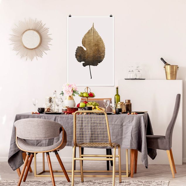 Art posters Golden Leave - Lime Tree