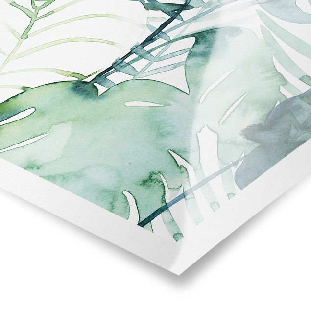 Prints Palm Fronds In Water Color II