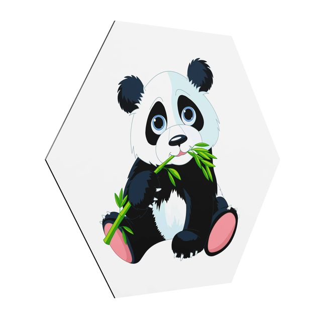 Child wall art Nibbling Panda