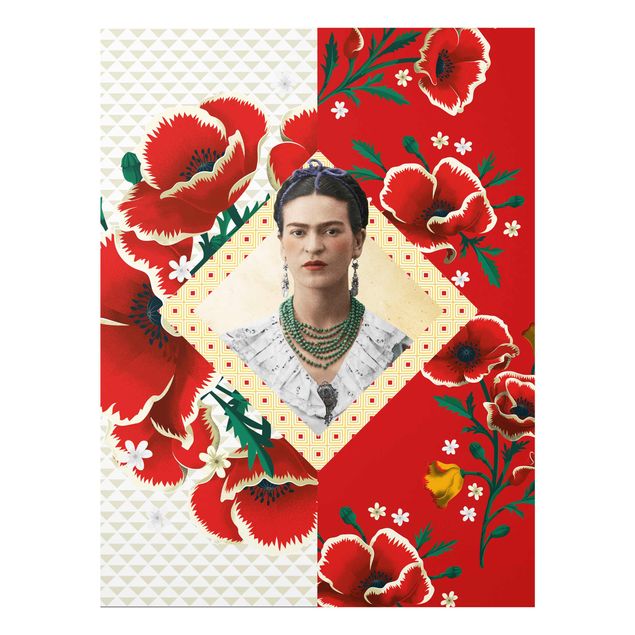 Prints modern Frida Kahlo - Poppies
