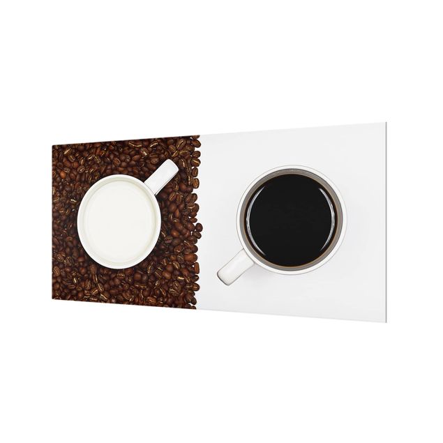 Glass Splashback - Coffee with Milk - Landscape 1:2
