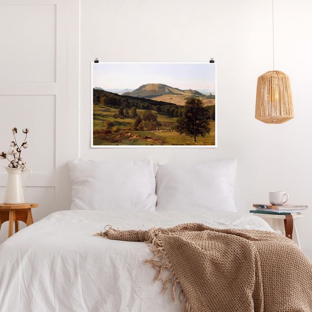 Prints landscape Albert Bierstadt - Hill and Dale
