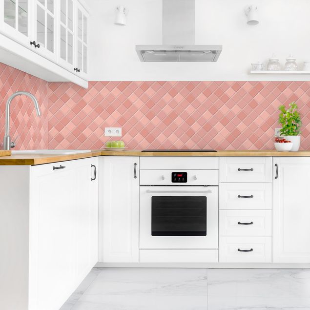 Kitchen Mosaic Tiles - Antique Pink