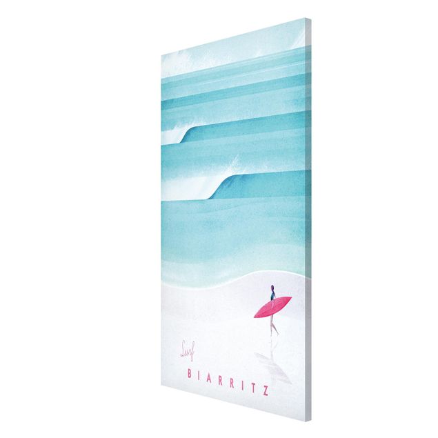Beach prints Travel Poster - Biarritz