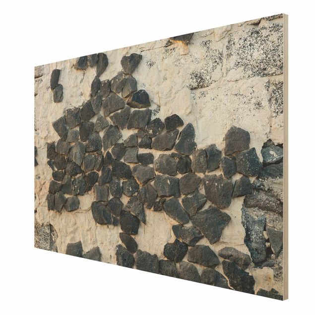 Prints Wall With Black Stones