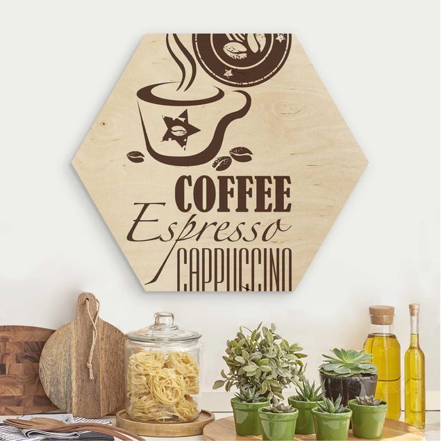 Wood prints sayings & quotes No.SF598 Coffee 5
