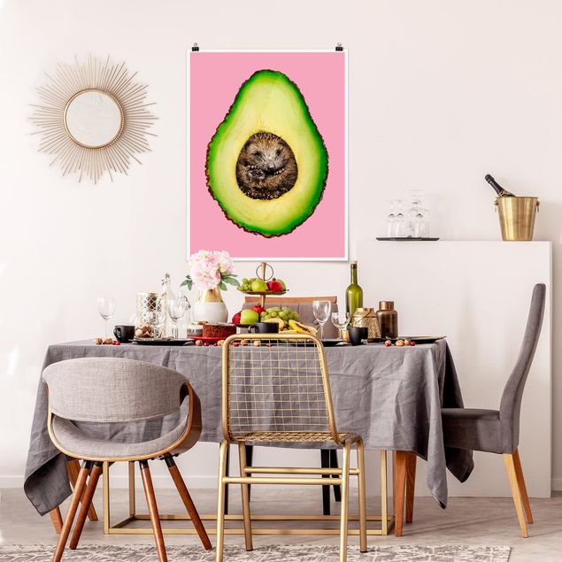 Canvas art Avocado With Hedgehog