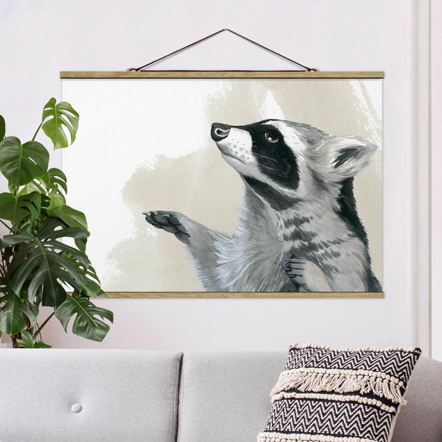 Kids room decor Forest Friends - Raccoon
