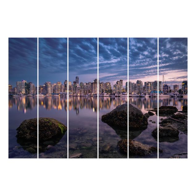 Panel curtains Vancouver At Sunset