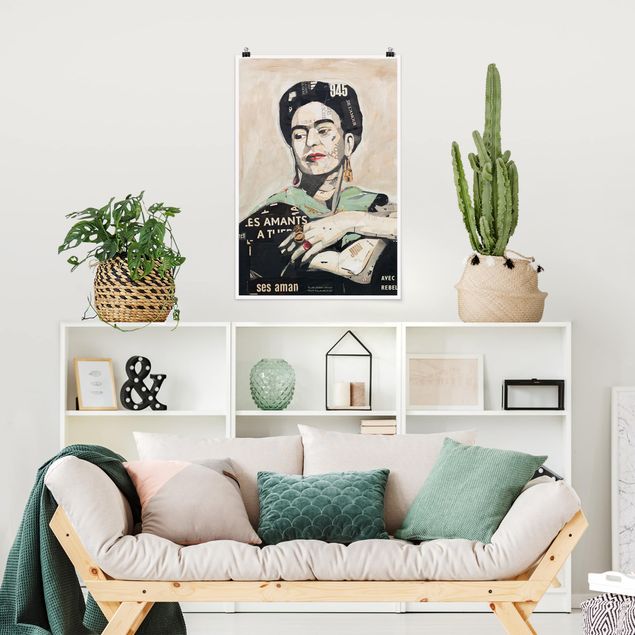 Posters art print Frida Kahlo - Collage No.4