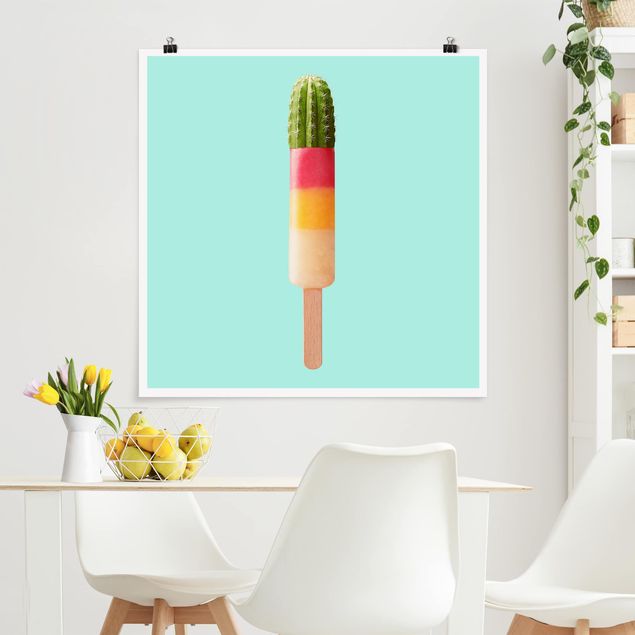 Art posters Popsicle With Cactus