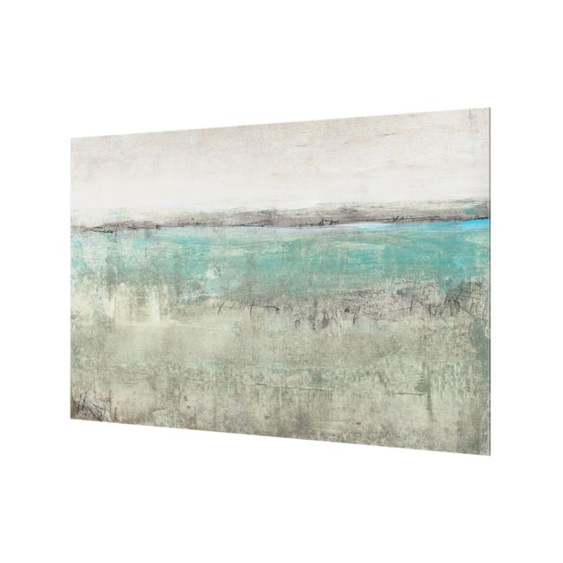 Glass Splashback - Horizon Over Turquoise I - Landscape 2:3