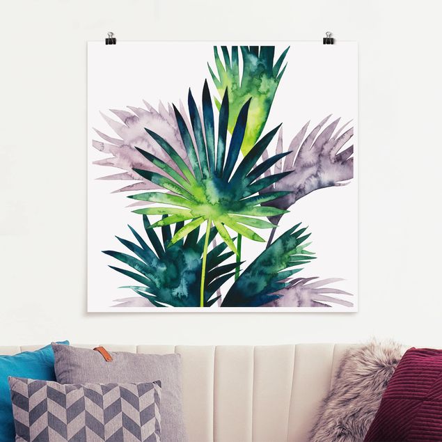 Floral canvas Exotic Foliage - Fan Palm
