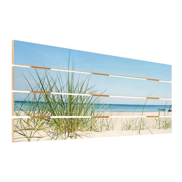 Wood photo prints Baltic Sea Coast