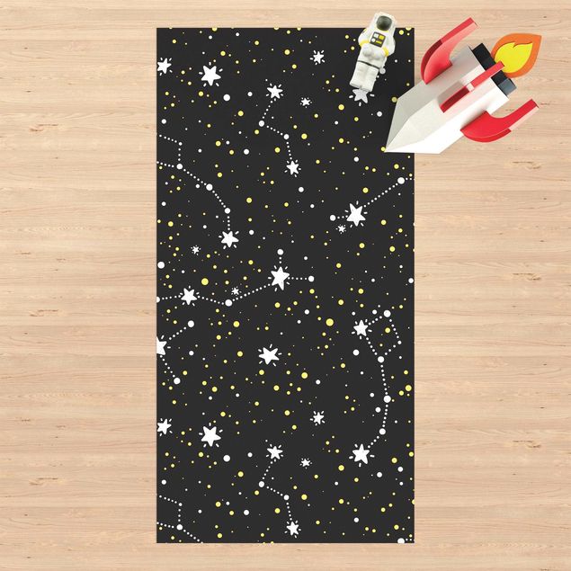 outdoor mat Drawn Starry Sky With Great Bear