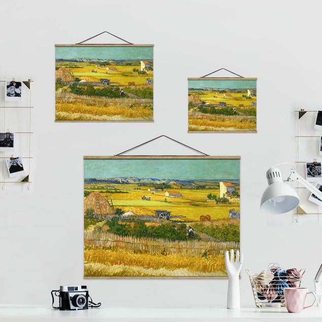 Prints landscape Vincent Van Gogh - The Harvest