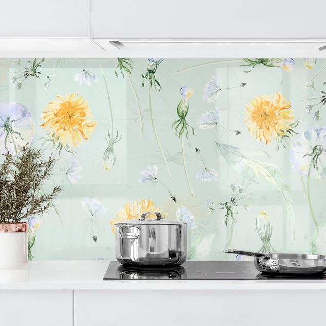 Kitchen Watercolour Dandelion
