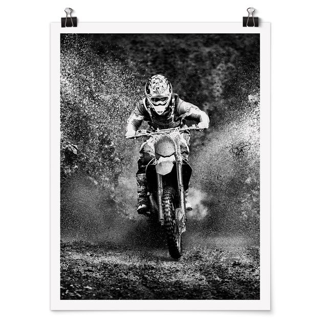 Sports wall art Motocross In The Mud