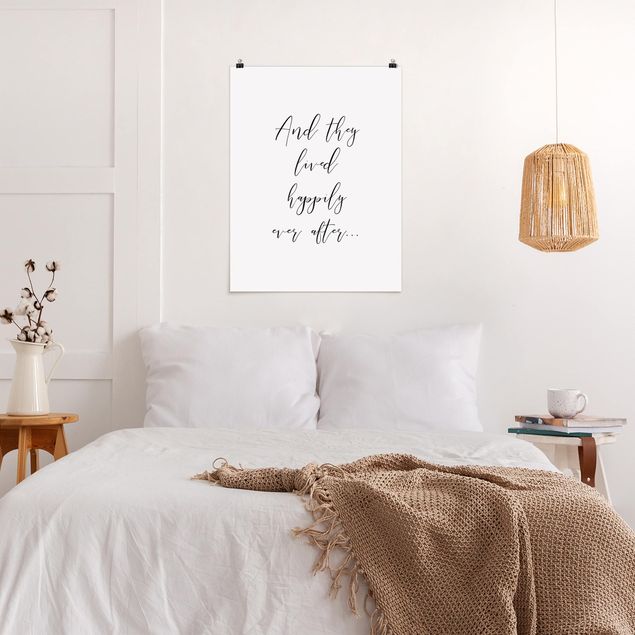 Prints quotes And They Lived Happily Ever After