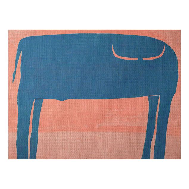 Prints animals Blue Bull