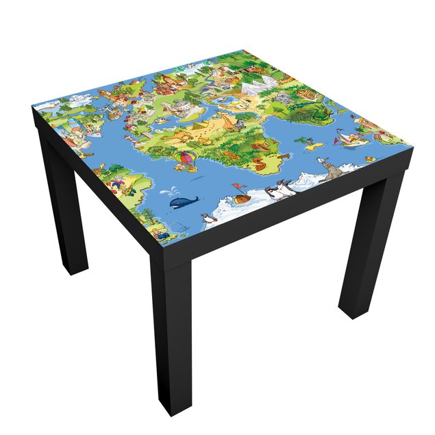 Self adhesive furniture covering Great and Funny Worldmap