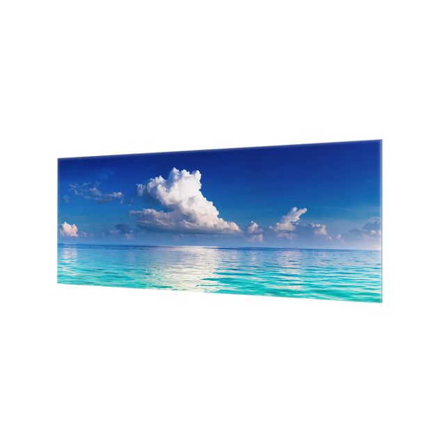 Glass Splashback - Turquoise Lagoon - Panoramic